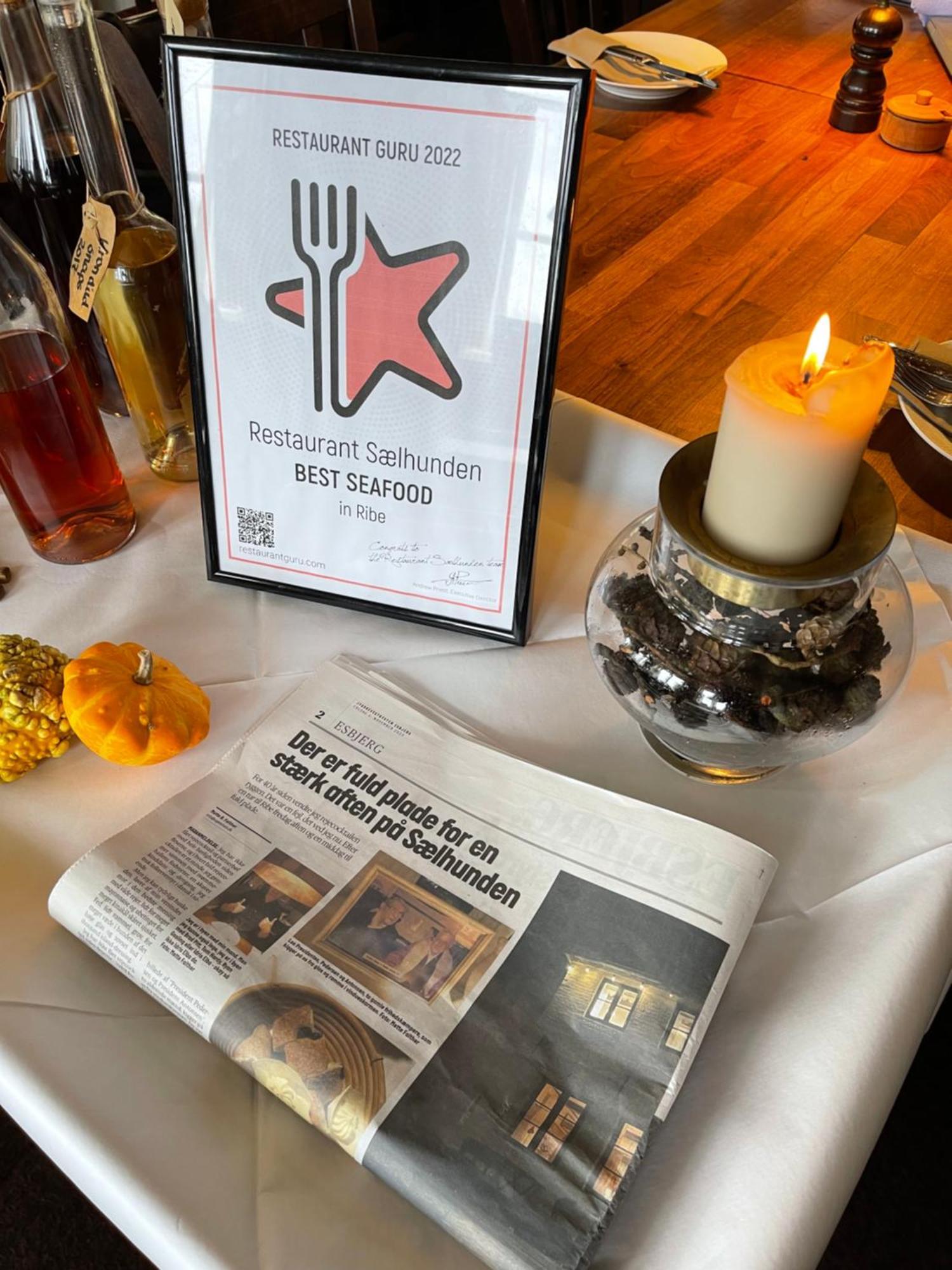 Restaurant Saelhunden Panzió Ribe Kültér fotó